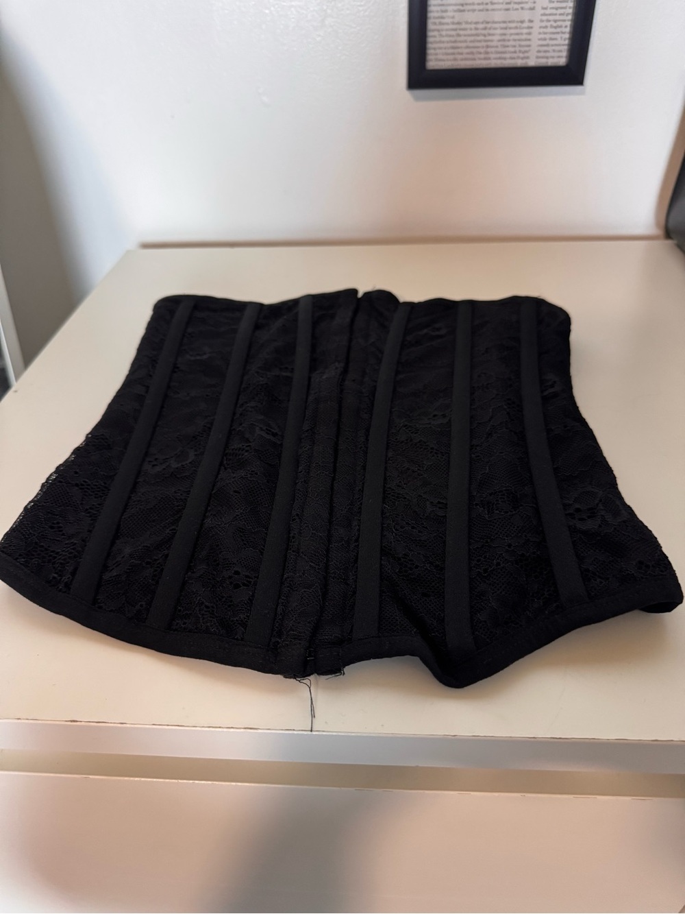Brand new Black lace waist corset size-Medium